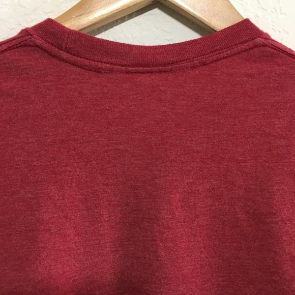 RIPNDIP Red Pocket T Shirt w/White Cat in Pocket Crew Neck Short Sleeves Size M - Picture 9 of 13